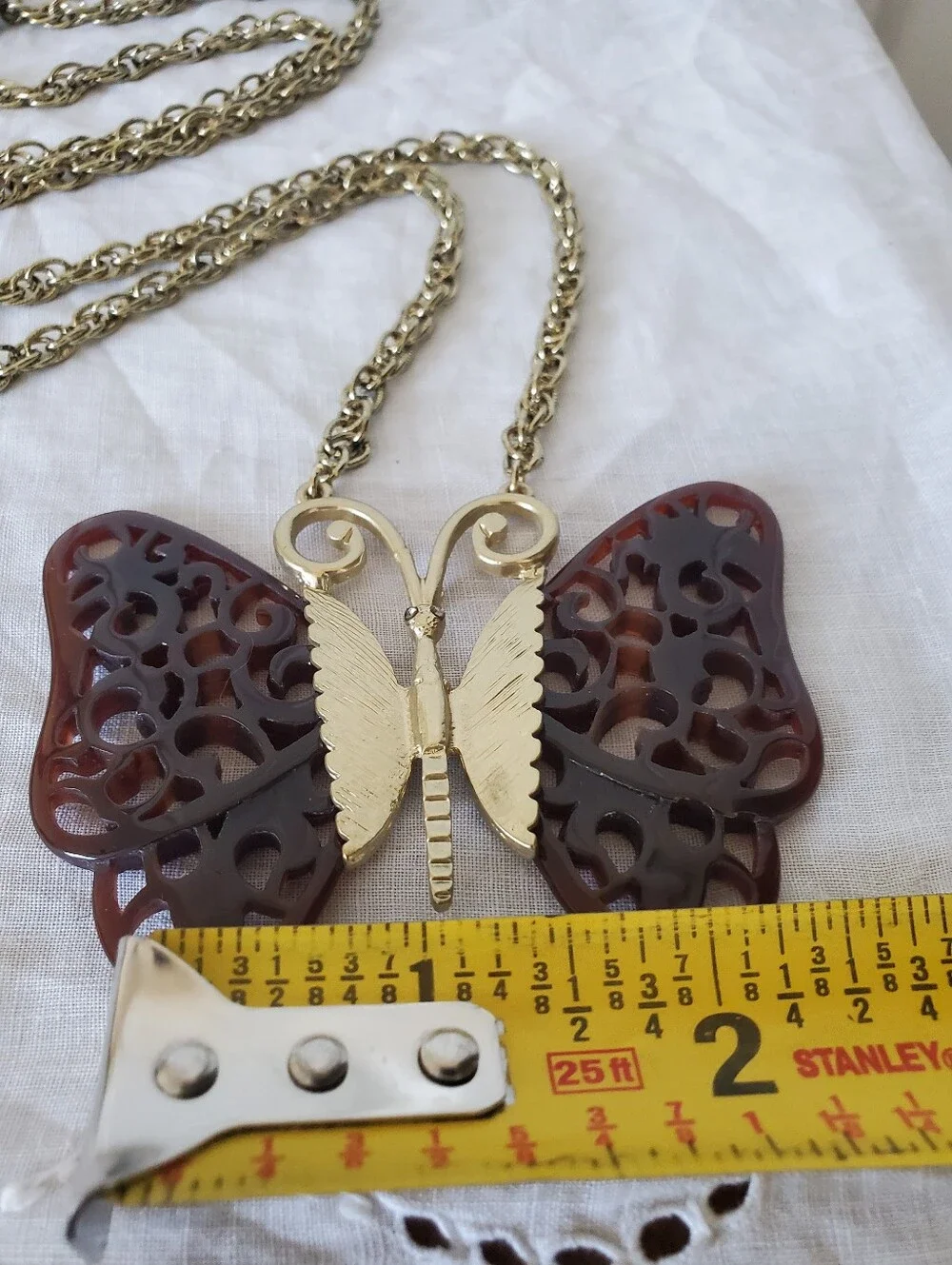 Anthropologie Butterfly Necklace